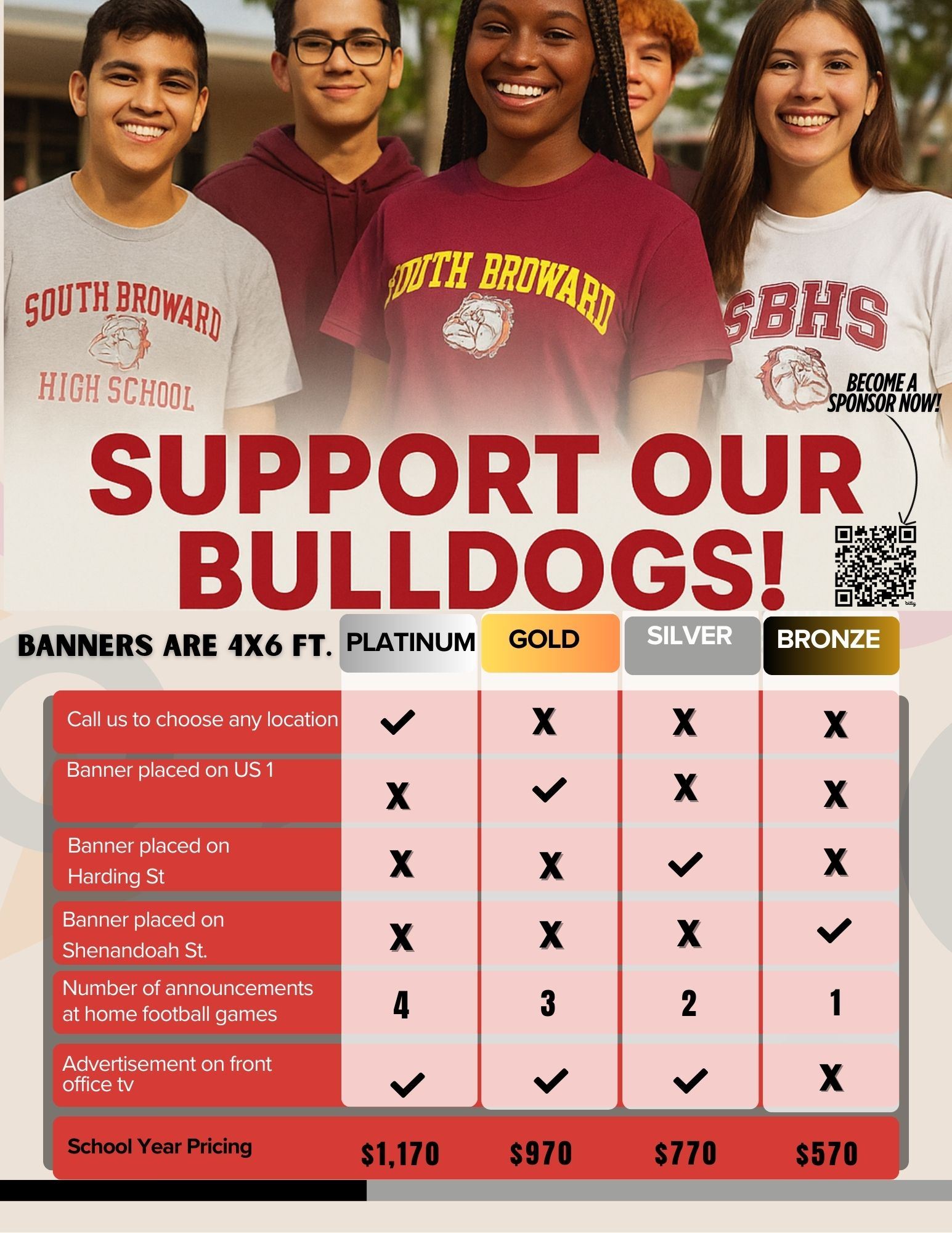  Purchase a Banner and Advertising package today!